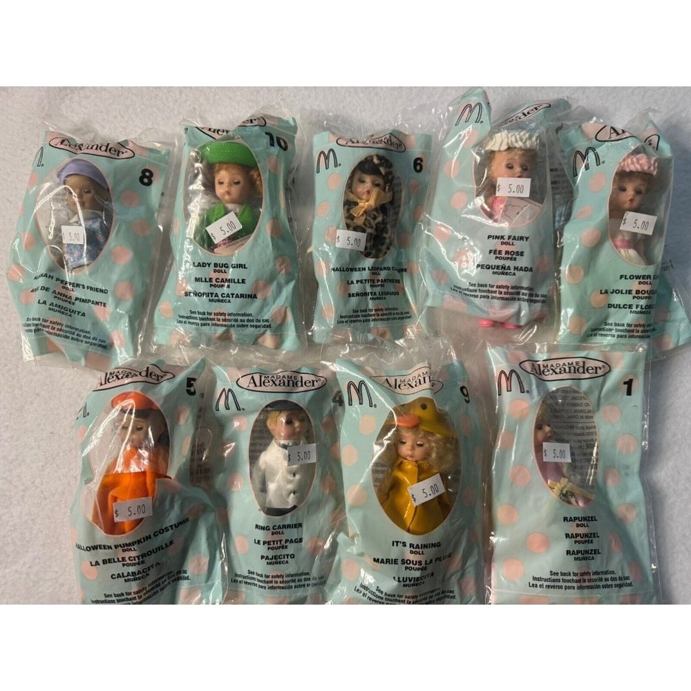 McDonald’s 2003 Madame Alexander Dolls Lot Of 9